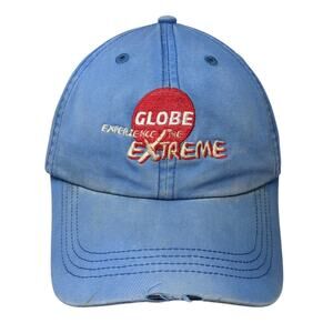 Globe Experience The Extreme Baseball Cap Blue One Size Adjustable Distressed